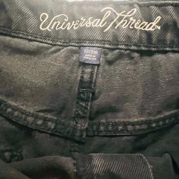 Universal Thread High Rise Straight Cropped Jeans Charcoal Gray Size 18 NWT - Picture 5 of 11